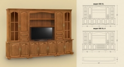 Zobrazit detail zboží: Obývací stěna mod.508 XL (Obývací stěny)